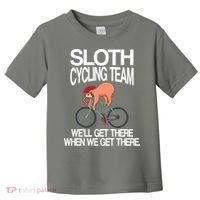 Sloth Cycling Team Toddler T-Shirt thumb 0