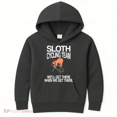 Sloth Cycling Team Kids Hoodie