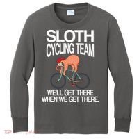 Sloth Cycling Team Kids Long Sleeve Shirt thumb 0