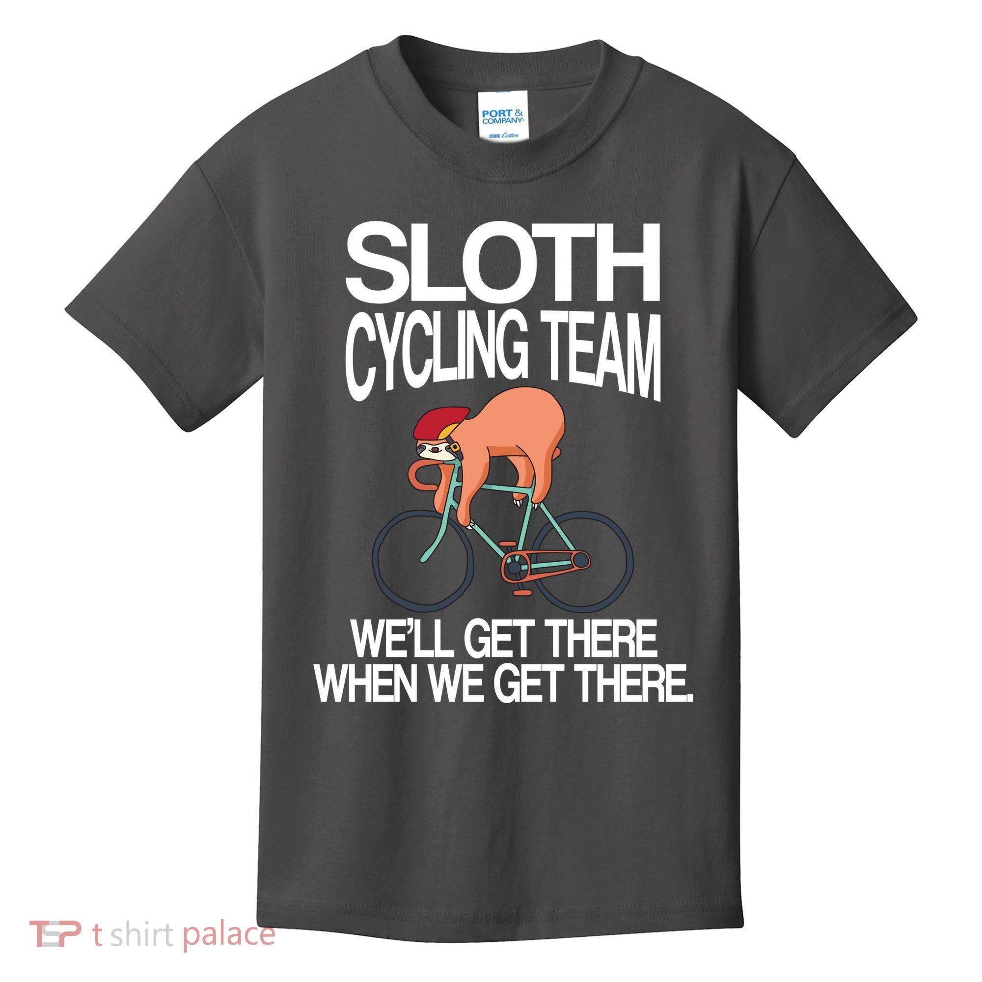 Sloth Cycling Team Kids T-Shirt