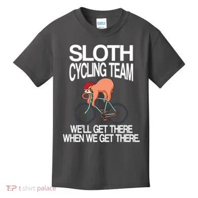 Sloth Cycling Team Kids T-Shirt