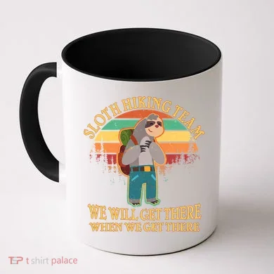 Sloth Hiking Team Coffee Mug