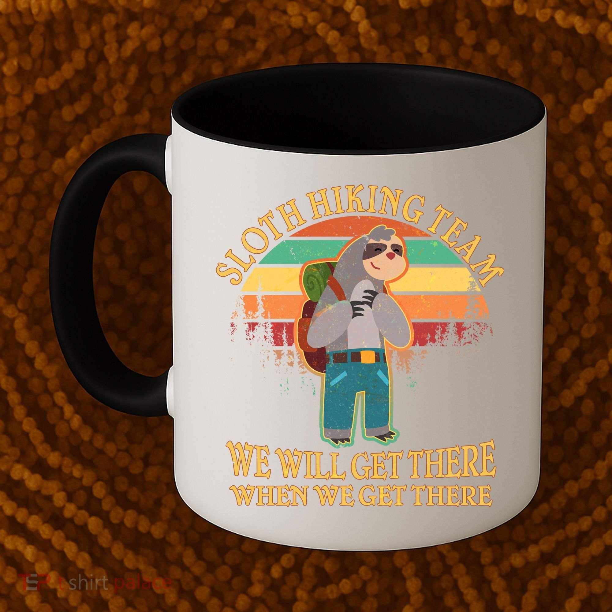 Sloth Hiking Team Coffee Mug