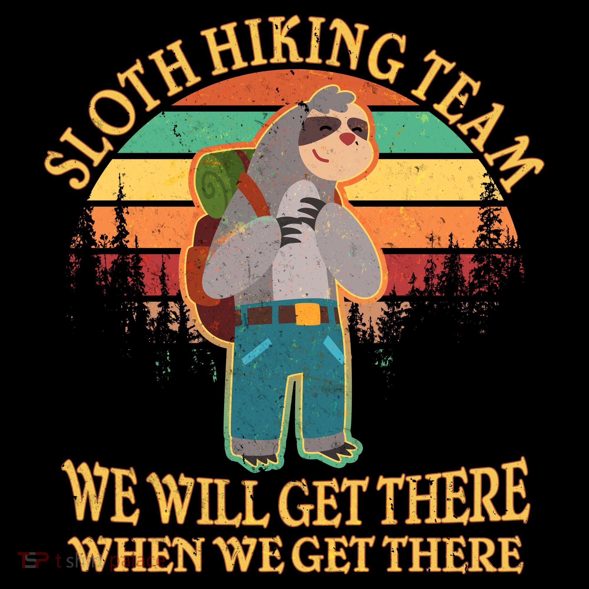 Sloth Hiking Team Pajama Set