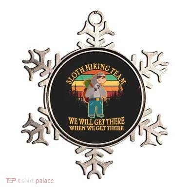 Sloth Hiking Team Ornament