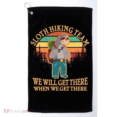 Sloth Hiking Team Golf Towel