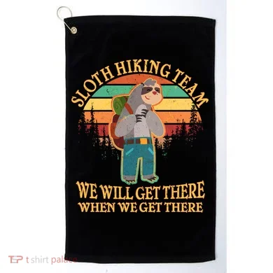 Sloth Hiking Team Golf Towel