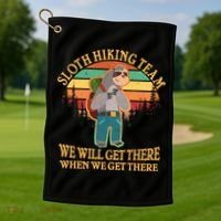 Sloth Hiking Team Golf Towel thumb 1
