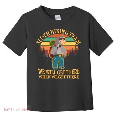 Sloth Hiking Team Toddler T-Shirt