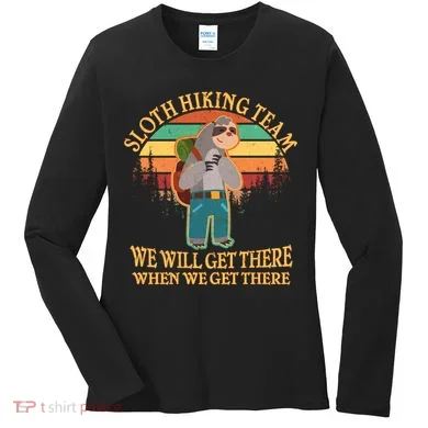 Sloth Hiking Team Women's Long Sleeve Shirt