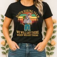 Sloth Hiking Team Women's T-Shirt thumb 2