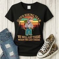 Sloth Hiking Team Women's T-Shirt thumb 3