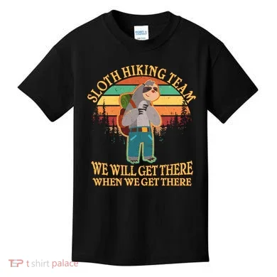 Sloth Hiking Team Kids T-Shirt