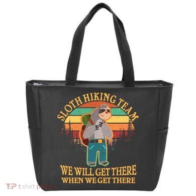 Sloth Hiking Team Tote Bag