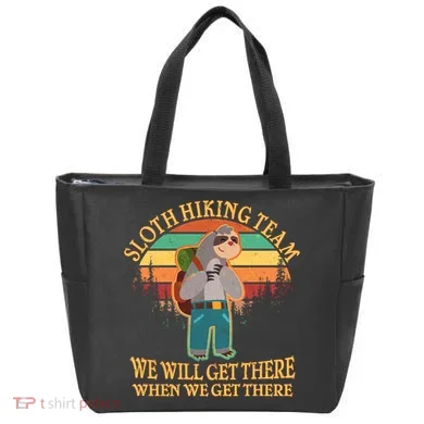 Sloth Hiking Team Tote Bag