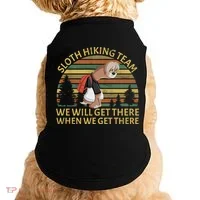 Sloth Hiking Team We Will Get There When We Get There Doggie Tank thumb 0