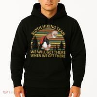 Sloth Hiking Team We Will Get There When We Get There Hoodie thumb 2