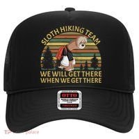 Sloth Hiking Team We Will Get There When We Get There Hat thumb 0