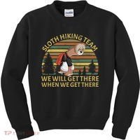Sloth Hiking Team We Will Get There When We Get There Kids Sweatshirt thumb 0