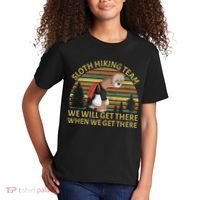 Sloth Hiking Team We Will Get There When We Get There Kids T-Shirt thumb 2