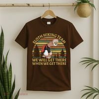 Sloth Hiking Team We Will Get There When We Get There T-Shirt thumb 2