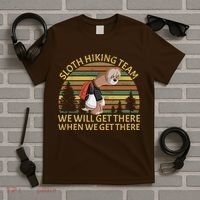 Sloth Hiking Team We Will Get There When We Get There T-Shirt thumb 5