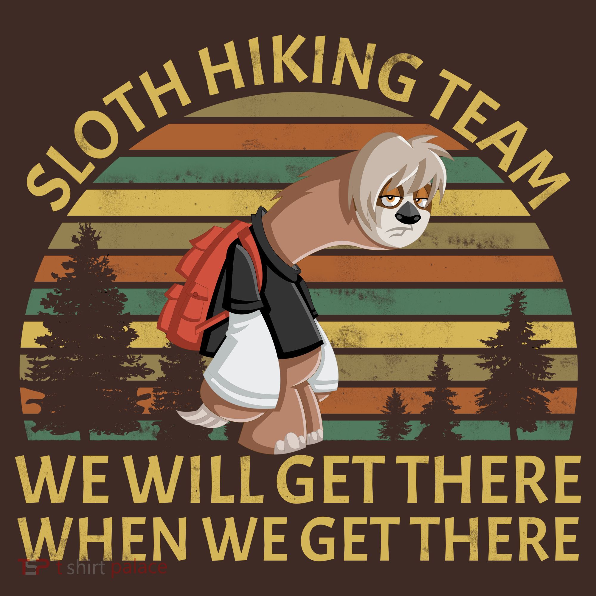 Sloth Hiking Team We Will Get There When We Get There Beanie