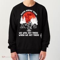 Sloth Hiking Team Will Get We There Funny Camping Women's Sweatshirt thumb 0