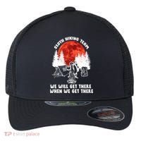 Sloth Hiking Team Will Get We There Funny Camping Flexfit Unipanel Trucker Cap thumb 0