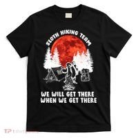 Sloth Hiking Team Will Get We There Funny Camping T-Shirt thumb 0