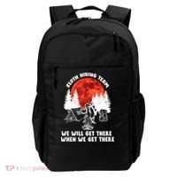 Sloth Hiking Team Will Get We There Funny Camping Backpack thumb 0