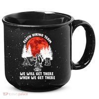 Sloth Hiking Team Will Get We There Funny Camping 15oz Campfire Ceramic Mug thumb 0