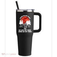 Sloth Hiking Team Will Get We There Funny Camping 40oz Vacuum Insulated Stainless Steel Travel Tumbler thumb 0