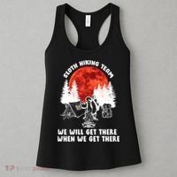 Sloth Hiking Team Will Get We There Funny Camping Women's Tank Top thumb 3