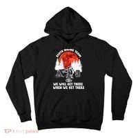 Sloth Hiking Team Will Get We There Funny Camping Tall Hoodie thumb 0