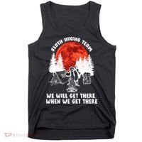 Sloth Hiking Team Will Get We There Funny Camping Tank Top thumb 0
