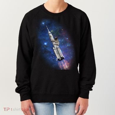 Sloth In Space Rocket ship Women's Sweatshirt