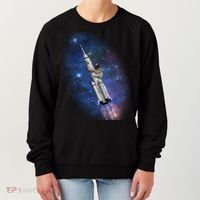 Sloth In Space Rocket ship Women's Sweatshirt thumb 0