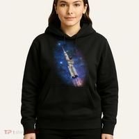 Sloth In Space Rocket ship Hoodie thumb 5