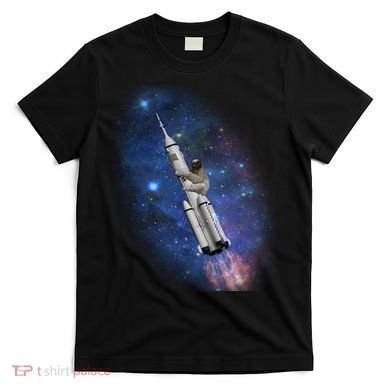 Sloth In Space Rocket ship T-Shirt