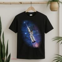 Sloth In Space Rocket ship T-Shirt thumb 2