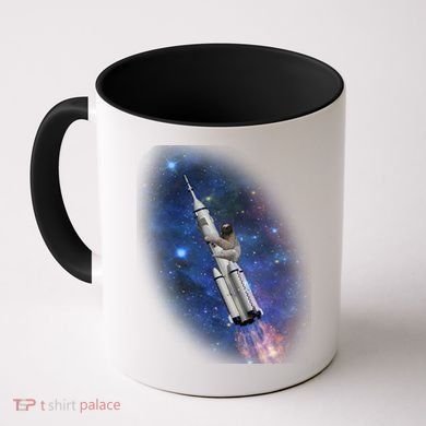 Sloth In Space Rocket ship Coffee Mug