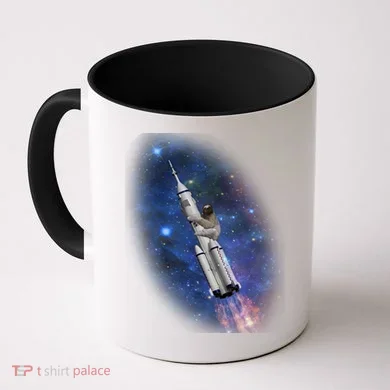 Sloth In Space Rocket ship Coffee Mug