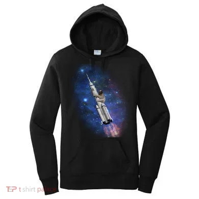 Sloth In Space Rocket ship Women's Hoodie