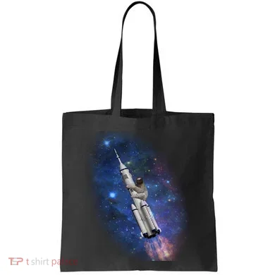 Sloth In Space Rocket ship Tote Bag
