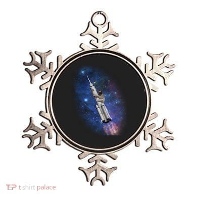 Sloth In Space Rocket ship Ornament
