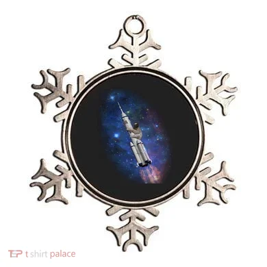Sloth In Space Rocket ship Ornament