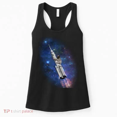 Sloth In Space Rocket ship Women's Tank Top