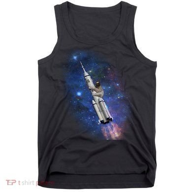 Sloth In Space Rocket ship Tank Top
