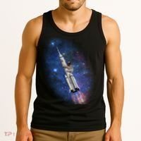 Sloth In Space Rocket ship Tank Top thumb 3